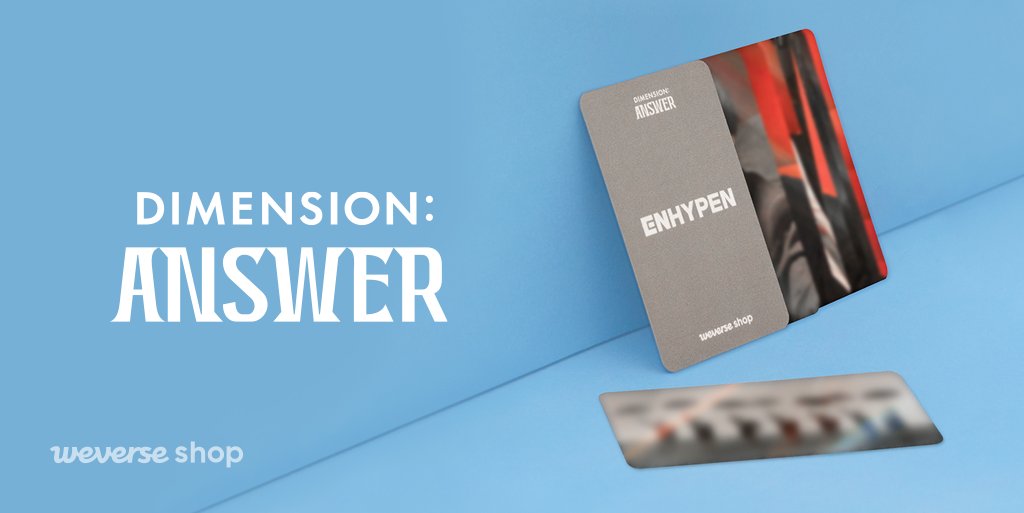 ENHYPEN DILEMMA:ANSWER (BLESSED-CURSED MV SELFIE PC EVENT)